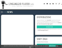Tablet Screenshot of linguaggiofluido.it